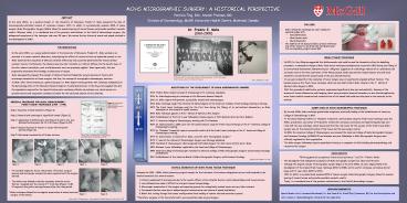 MOHS MICROGRAPHIC SURGERY: A HISTORICAL PERSPECTIVE