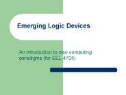 Emerging Logic Devices