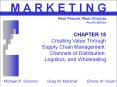 CHAPTER 15 Creating Value Through Supply Chain Management: Channels of Distribution, Logistics, and Wholesaling PowerPoint PPT Presentation