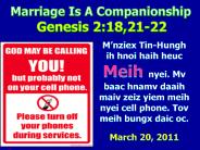 Marriage Is A Companionship