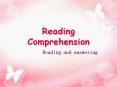 Reading Comprehension PowerPoint PPT Presentation