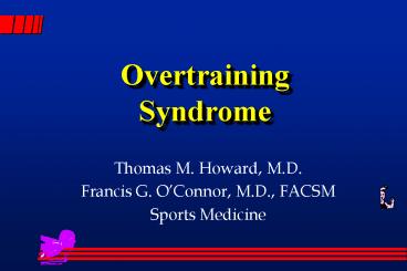 Overtraining Syndrome