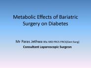 Mr Paras Jethwa BSc MD FRCS FRCS(Gen Surg)