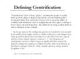 Defining Gentrification PowerPoint PPT Presentation