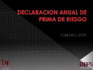 DECLARACION ANUAL DE PRIMA DE RIESGO