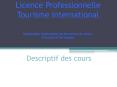 Descriptif des cours PowerPoint PPT Presentation