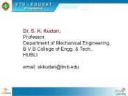 Dr. S. K. Kudari,