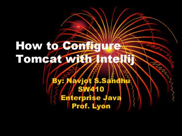 How to Configure Tomcat with Intellij