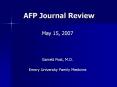 AFP Journal Review PowerPoint PPT Presentation