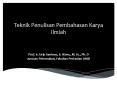 Teknik Penulisan Pembahasan Karya Ilmiah PowerPoint PPT Presentation