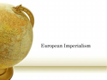 European Imperialism