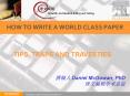 HOW TO WRITE A WORLD CLASS PAPER PowerPoint PPT Presentation