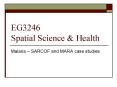 EG3246 Spatial Science PowerPoint PPT Presentation