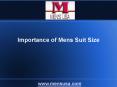 Importance of Mens Suit Size