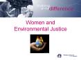 Women and Environmental Justice PowerPoint PPT Presentation