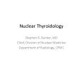 Nuclear Thyroidology PowerPoint PPT Presentation