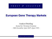 European Gene Therapy Markets