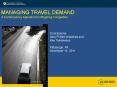 Managing Travel Demand Presentation PowerPoint PPT Presentation