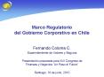 Marco Regulatorio del Gobierno Corporativo en Chile PowerPoint PPT Presentation