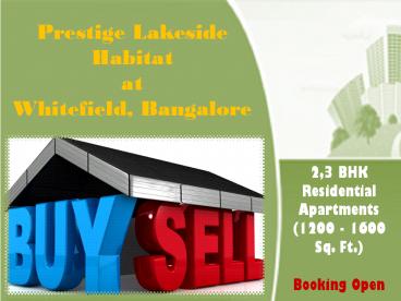 Prestige Lakeside Habitat Bangalore - Application Form & Brochure, Floor/Site Plan