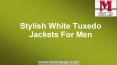 Stylish White Tuxedo Jackets For Men
