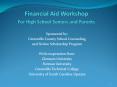 Financial Aid Workshop For High School Seniors and Parents PowerPoint PPT Presentation