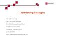 Interviewing Strategies PowerPoint PPT Presentation