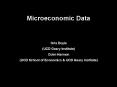 Microeconomic Data PowerPoint PPT Presentation