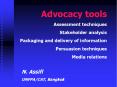Advocacy tools PowerPoint PPT Presentation