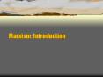 Marxism: Introduction PowerPoint PPT Presentation