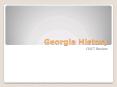 Georgia History PowerPoint PPT Presentation