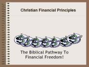 Christian Financial Principles