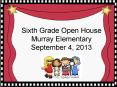 Sixth Grade Open House Murray Elementary September 4, 2013 PowerPoint PPT Presentation