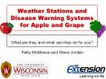 Weather Stations and Disease Warning Systems for Apple and Grape PowerPoint PPT Presentation
