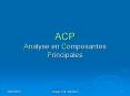 ACP Analyse en Composantes Principales PowerPoint PPT Presentation