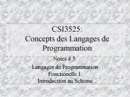 CSI3525: Concepts des Langages de Programmation