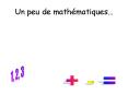 Un peu de math PowerPoint PPT Presentation