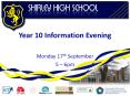 Year 10 Information Evening PowerPoint PPT Presentation