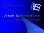 Utilisation de Microsoft Excel