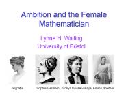 Ambition and the Female Mathematician