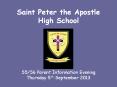 Saint Peter the Apostle High School PowerPoint PPT Presentation