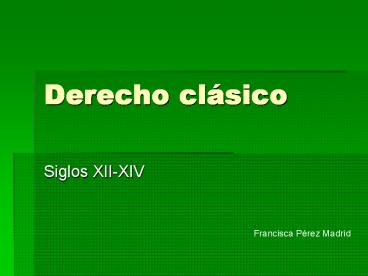 Derecho cl