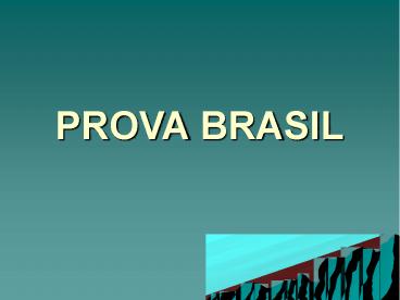 PROVA BRASIL