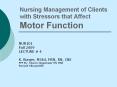 Nursing Management of Clients with Stressors that Affect Motor Function PowerPoint PPT Presentation