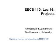 EECS 110: Lec 16: Projects