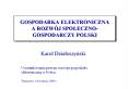 GOSPODARKA ELEKTRONICZNA A ROZW PowerPoint PPT Presentation
