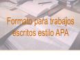 Formato para trabajos PowerPoint PPT Presentation
