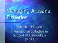 Managing Artisanal Fisheries PowerPoint PPT Presentation