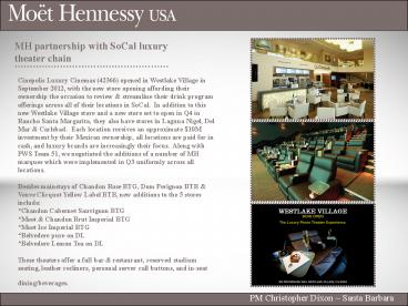 PM Christopher Dixon ~ Santa Barbara