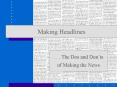 Making Headlines PowerPoint PPT Presentation